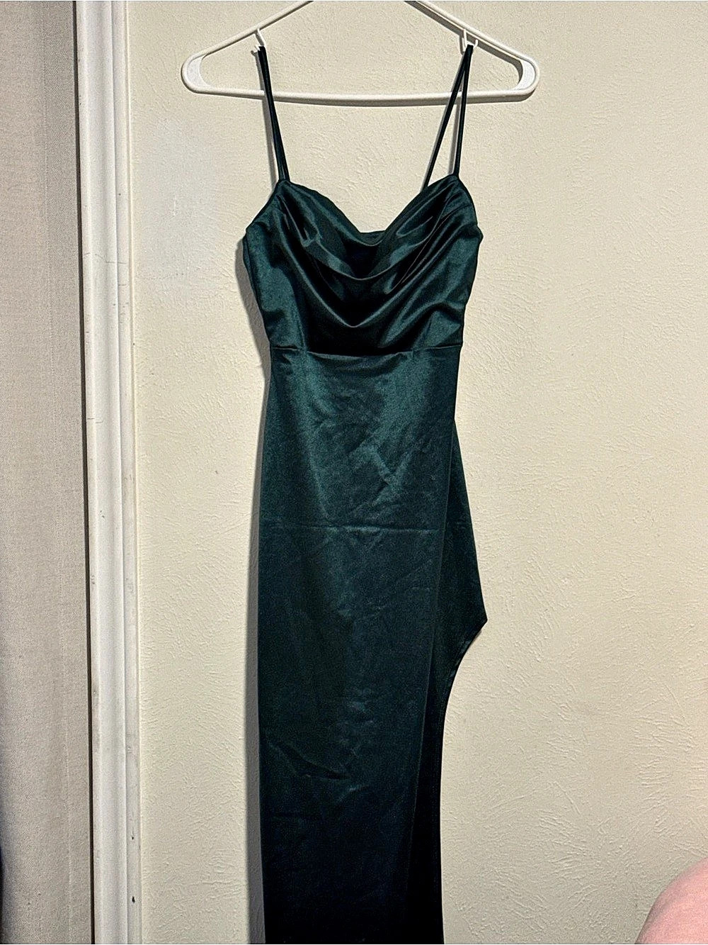 Green Cowl Neck Maxi Dress Like New
